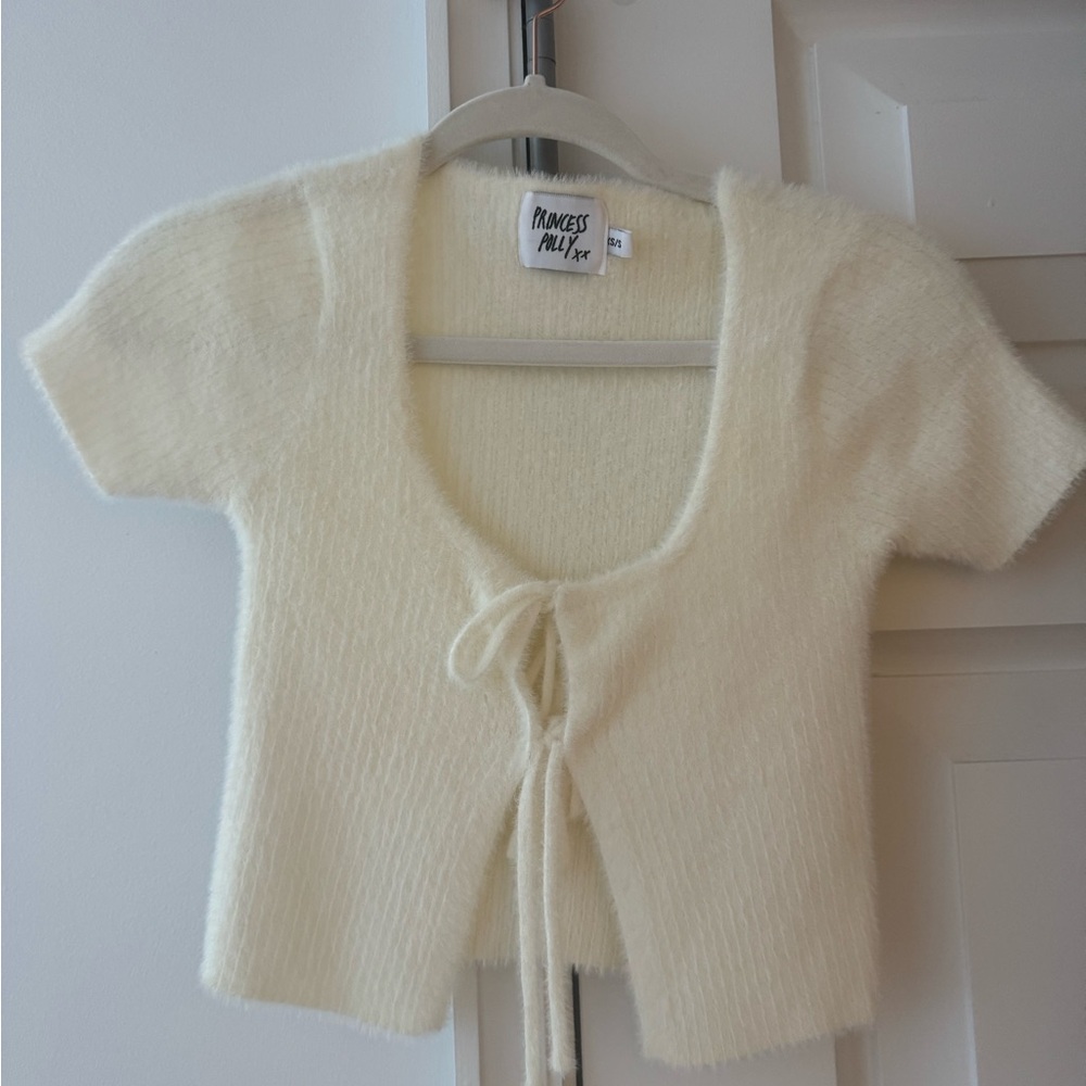 Princess Polly Cream sweater Blouse